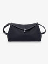 T Rock Grain Clutch Bag Black - TOTEME - BALAAN 2