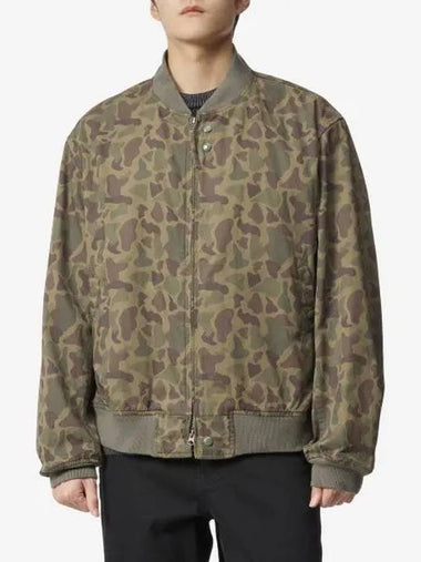 Camo Aviator 6 5OZ Flat Twill Jacket Olive MP201CT241 - ENGINEERED GARMENTS - BALAAN 1