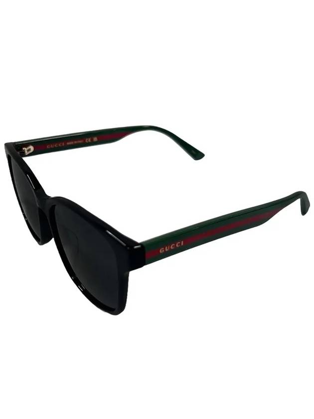 Eyewear Asian Fit Square Horn Rim Sunglasses Black - GUCCI - BALAAN 5