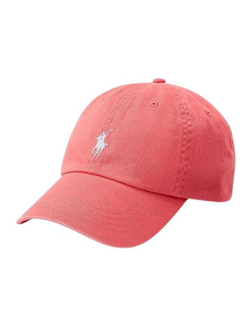 Logo Cotton Ball Cap Berry - POLO RALPH LAUREN - BALAAN 1