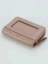 GG Marmont Matelasse Zipper Card Wallet Dusty Pink - GUCCI - BALAAN.