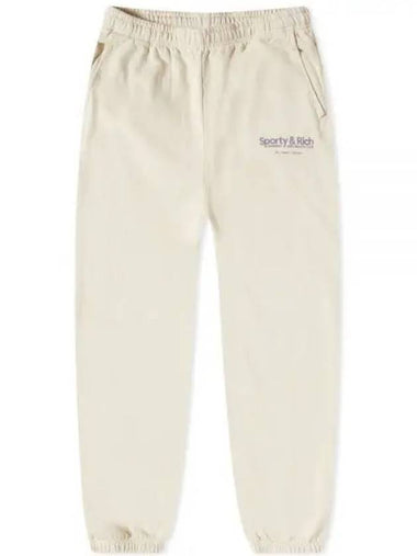 RUNNING HEALTH CLUB SWEATPANT CREAMFADED LILAC SW851 Sweatpants - SPORTY & RICH - BALAAN 1