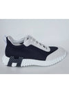 Bouncing Sneakers Mesh Suede Goatskin & Noir Blanc - HERMES - BALAAN 4