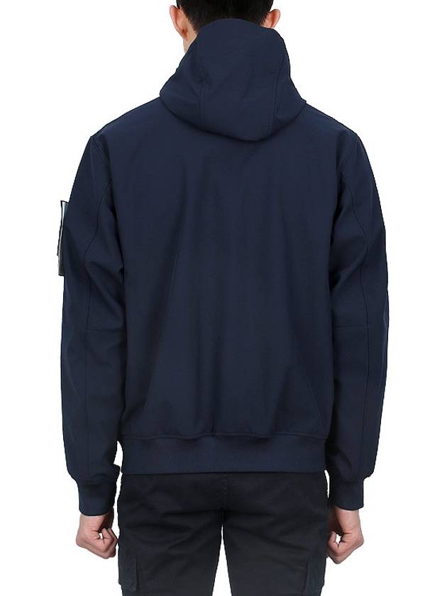 Light Soft Shell R E Dye Technology In Recycled Polyester Hooded Jacket Black - STONE ISLAND - BALAAN 6