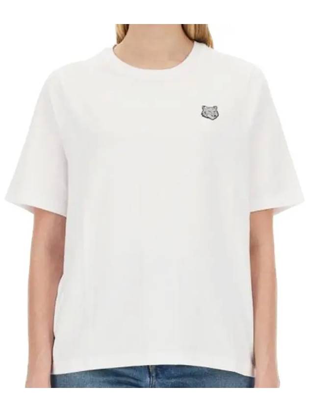 Bold Fox Head Patch Short Sleeve T-Shirt White - MAISON KITSUNE - BALAAN 9