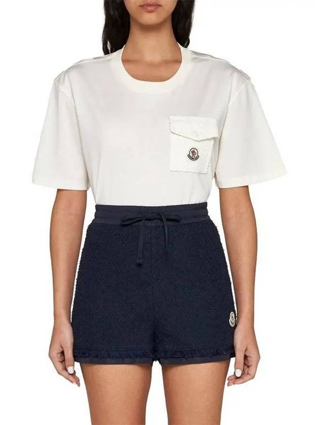 Women s Logo Patch Cotton Shorts 2B00007 597NZ 778 - MONCLER - BALAAN 2