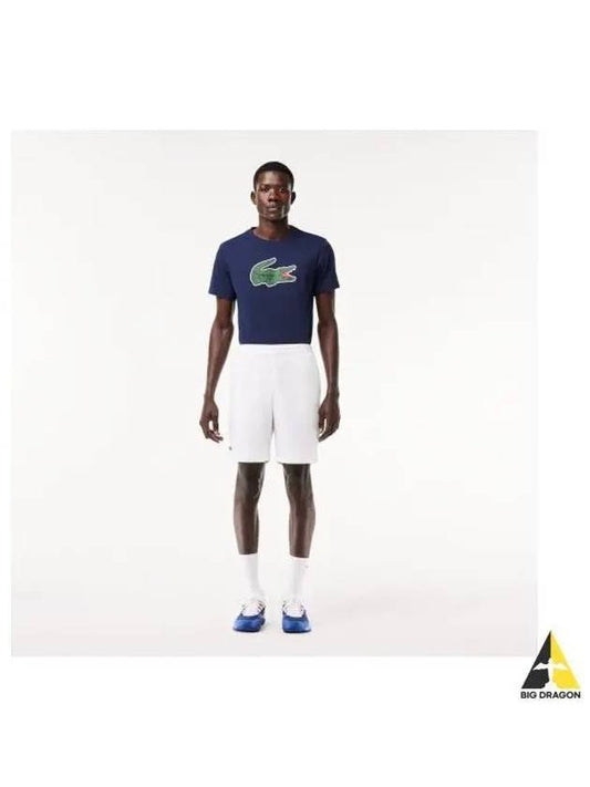 Men s tennis basic shorts white - LACOSTE - BALAAN 1