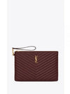 Gold Monogram Matelasse Clutch Bag Loose Legion - SAINT LAURENT - BALAAN 2