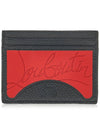 Men's Kios Logo Card Wallet Red Black - CHRISTIAN LOUBOUTIN - BALAAN 2