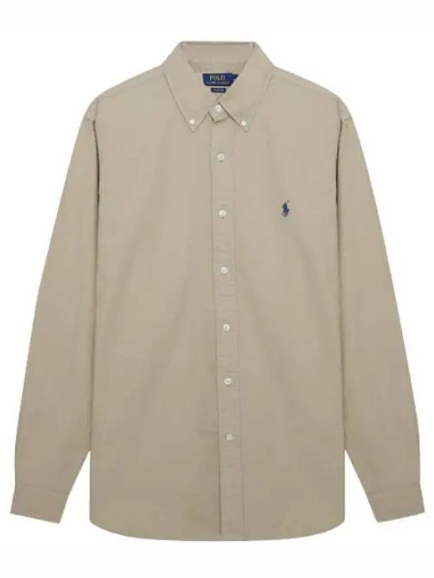 Pony Logo Embroidered Garment Dyed Oxford Shirt Men s Long Sleeve - POLO RALPH LAUREN - BALAAN 1