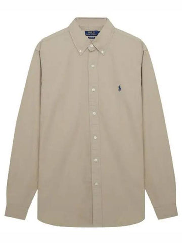 Pony Logo Embroidered Garment Dyed Oxford Shirt Men s Long Sleeve - POLO RALPH LAUREN - BALAAN 1