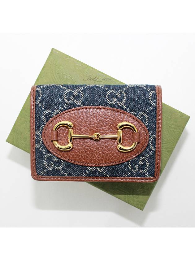 Women's Horsebit 1955 Card Case Wallet 6218872 KQGG 8375 - GUCCI - BALAAN 2