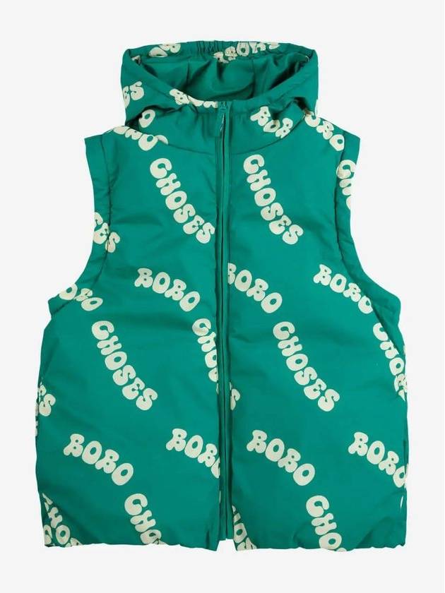 children s padded jumper Wavy all over light anorak B125AC109 - BOBO CHOSES - BALAAN 3