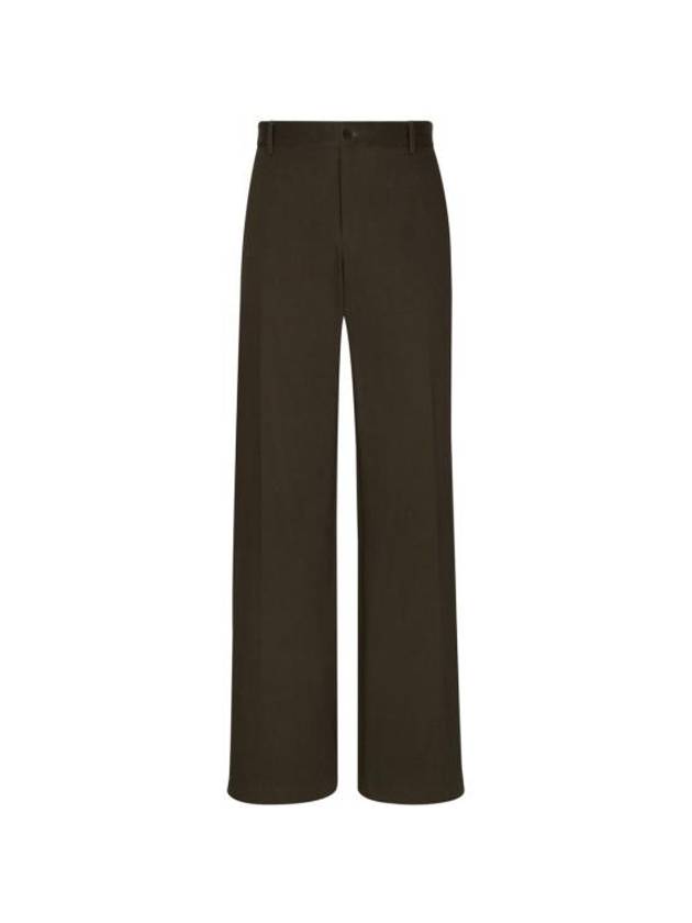 Straight Pants GP01PT FU60L M3927 BROWN - DOLCE&GABBANA - BALAAN 1