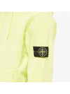 Waffen Patch Cotton Fleece Hoodie Lemon - STONE ISLAND - BALAAN 3