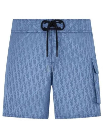 Oblique Parley Swim Shorts Blue - DIOR - BALAAN 2