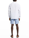 Olympic Multi-Summer Linen Long Sleeve Shirt White - THEORY - BALAAN 5