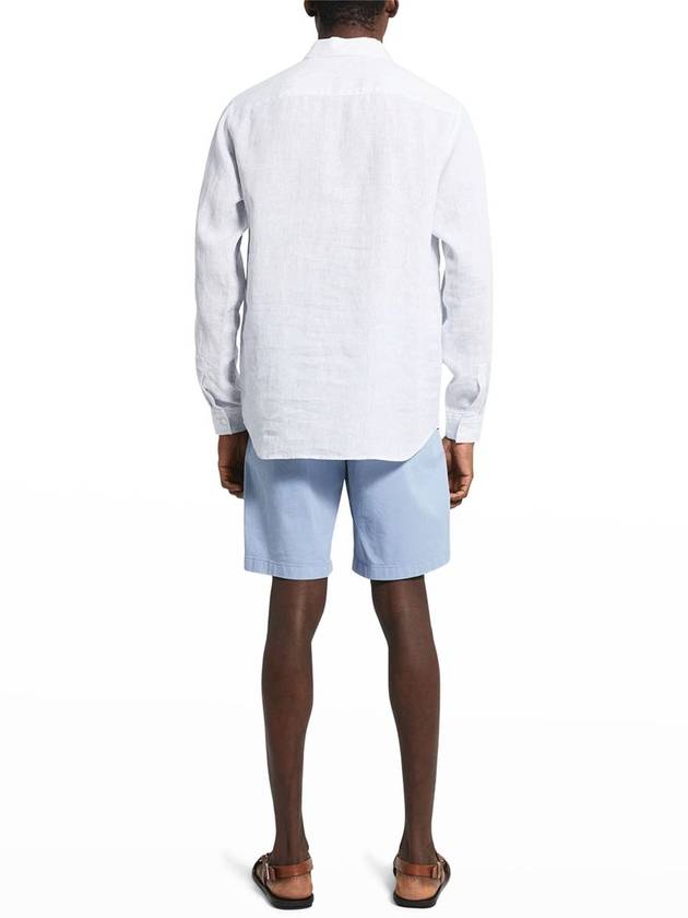 Olympic Multi-Summer Linen Long Sleeve Shirt White - THEORY - BALAAN 5