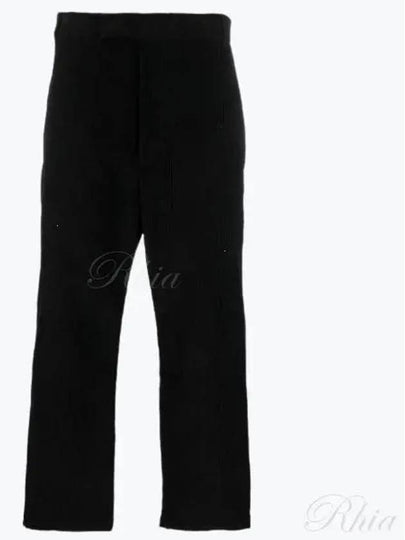 Men's Corduroy Straight Pants Black - THOM BROWNE - BALAAN 2