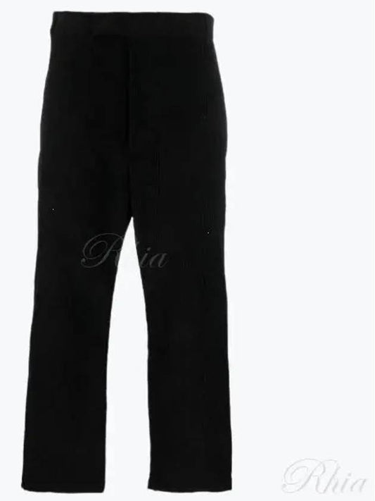 Men's Corduroy Straight Pants Black - THOM BROWNE - BALAAN 2