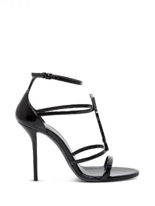 Cassandra Monogram Patent Leather Sandal Heel 270362 - SAINT LAURENT - BALAAN 1