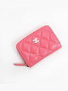 Classic zipper card wallet pink AP0216 Y33352 NN272 - CHANEL - BALAAN 4