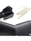 UW2P0Q58BOL Black Calfskin Rockstud Envelope Mini Pouch Chain Crossbody Bag - VALENTINO - BALAAN 6