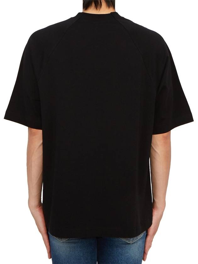 Le Typo Cotton Short Sleeve T-shirt Black - JACQUEMUS - BALAAN 6