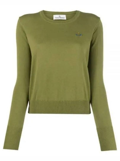 ORB Embroid Logo Knit Top Green - VIVIENNE WESTWOOD - BALAAN 2