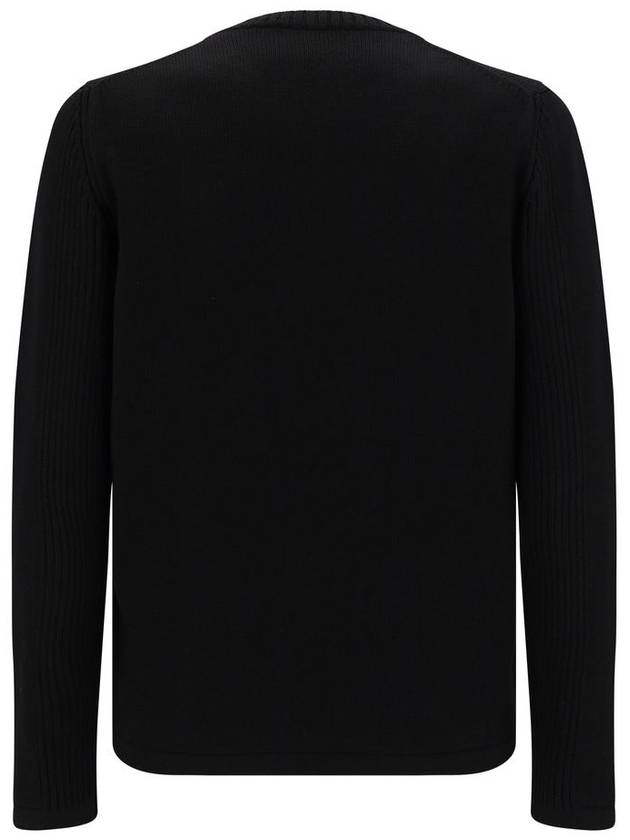 Triangle Logo Pocket Knitted Sweater Black - PRADA - BALAAN 3