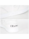 Men's Lace Up Calfskin Low-Top Sneakers Optic White - CELINE - BALAAN 6