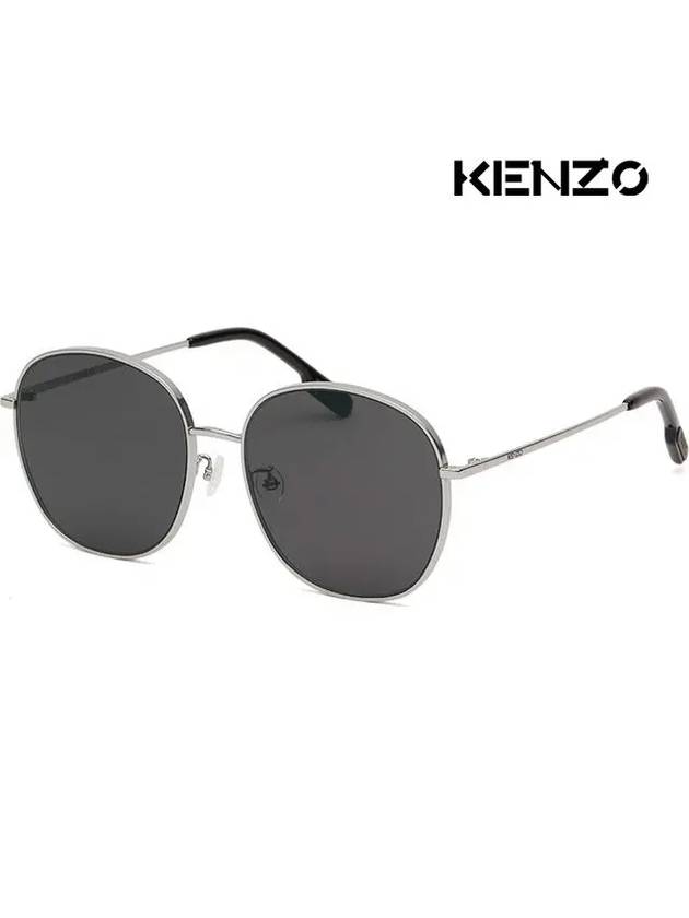 Eyewear Round Sunglasses Black Silver - KENZO - BALAAN 2