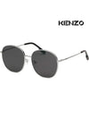 Eyewear Round Sunglasses Black Silver - KENZO - BALAAN 5