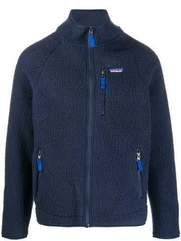 Retro Pile Fleece Zip-Up Jacket Navy - PATAGONIA - 1