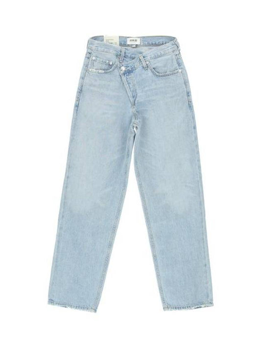 Women's Criss Cross Upsized Jeans Light Blue - AGOLDE - BALAAN 1