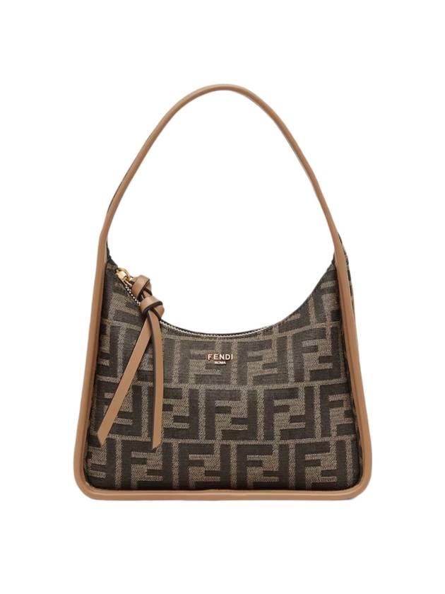 Pendesense FF Fabric Mini Shoulder Bag Brown - FENDI - BALAAN 1