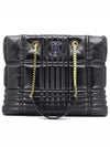 Lola Quilted Lambskin Medium Tote Bag Black - BURBERRY - BALAAN 2