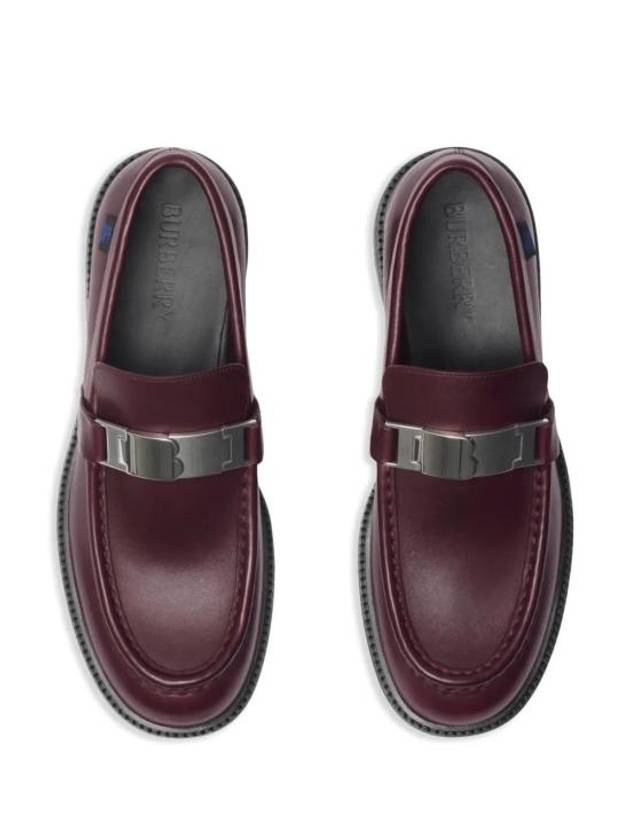 Raft Leather Loafer Beet - BURBERRY - BALAAN 2