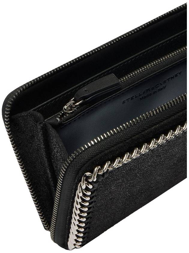 silver chain zipper long wallet black - STELLA MCCARTNEY - BALAAN 5