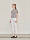 64 Sequential delivery Waffle Half Crop T Gray - LESEIZIEME - BALAAN 3