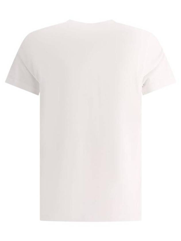 Embroidered Monogram Organic Cotton Short Sleeve T-Shirt White B0651081898 - BURBERRY - BALAAN 3