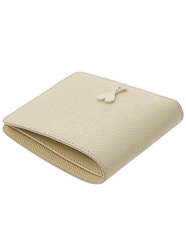 Heart Logo Half Wallet Ivory - AMI - BALAAN 5