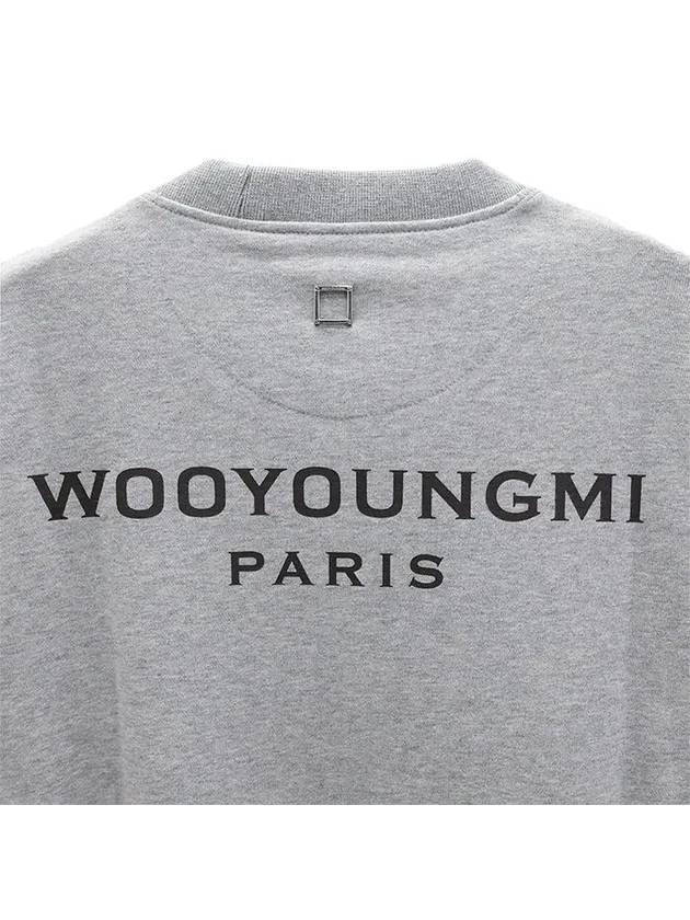 Back Logo Sweatshirt Grey - WOOYOUNGMI - BALAAN 3