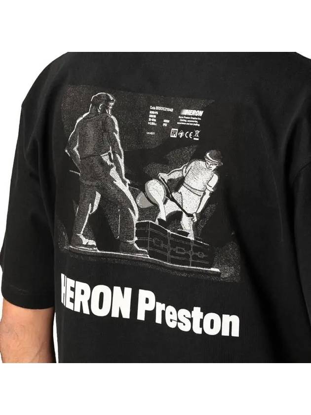 Heron Preston Logo TShirt HMAA019R21JER002 1001 - HERON PRESTON - BALAAN 5