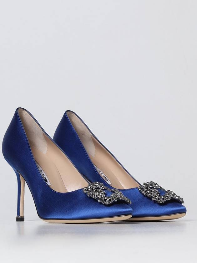 Hangisi Manolo Blahnik d&eacute;collet&eacute; in satin - MANOLO BLAHNIK - BALAAN 2