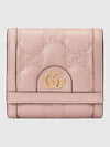 GG Matelassé Half Wallet Pink - GUCCI - BALAAN 2