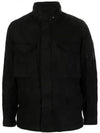 Cotton Blend Lens Wapen Zip-Up Jacket Black - CP COMPANY - BALAAN 2