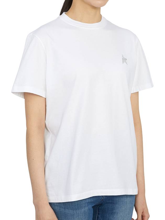 Star Printing Short Sleeve T-Shirt White - GOLDEN GOOSE - BALAAN 4