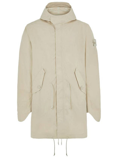 Ghost Piece Wappen Hoodie Parka Beige - STONE ISLAND - BALAAN 2