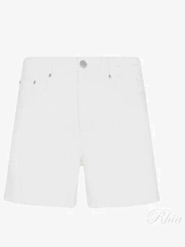 Straight Denim Shorts Natural White - AMI - BALAAN 2